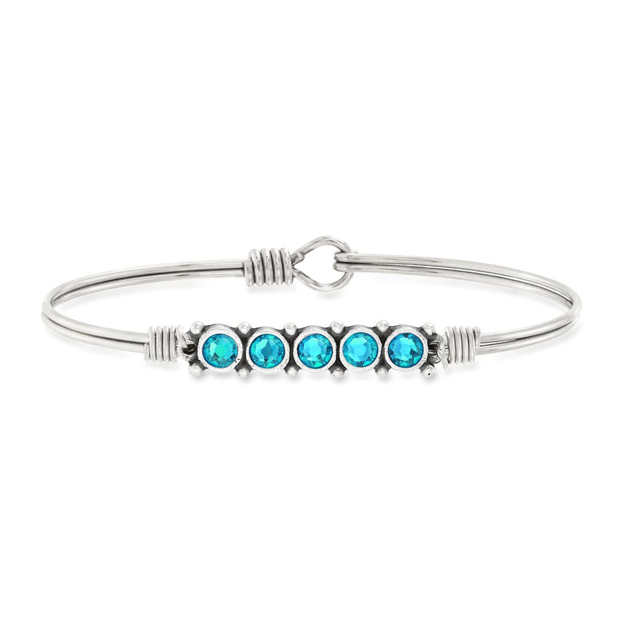 December Birthstone Silver Bangle Bracelet – Nespoli Jewelers