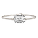 Luca and Danni This Too Shall Pass Silver Bangle Bracelet