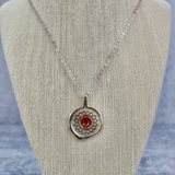Stash Silver Radiate Crystal Wax Seal Necklace