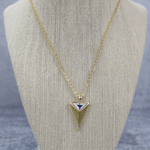 Stash Gold Crystal Pyramid Necklace