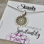Stash Silver Mandala Spirituality Necklace