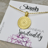 Stash Gold Mandala Spirituality Necklace