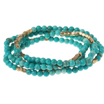 Scout Curated Wears Turquoise Gold Stone of the Sky Wrap