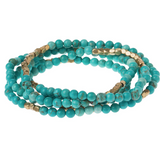 Scout Curated Wears Turquoise Gold Stone of the Sky Wrap