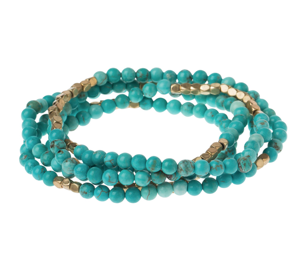 Scout Curated Wears Turquoise Gold Stone of the Sky Wrap