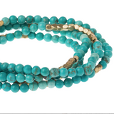 Scout Curated Wears Turquoise Gold Stone of the Sky Wrap