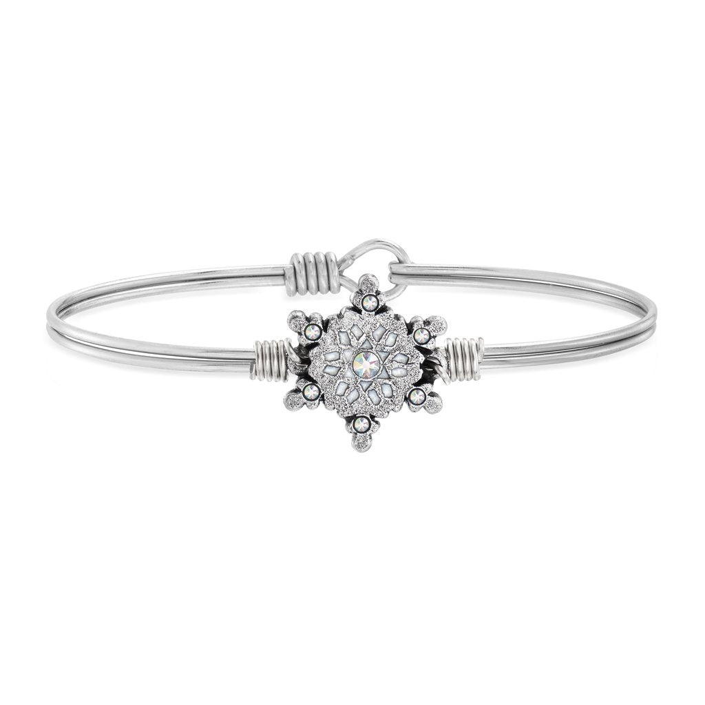 Sweet 16 gift, Snowflake bracelet, women bracelet with silver snow flake  charm, gray, sweet sixteen gift, winter bracelet, gift for mom – Shani &  Adi Jewelry