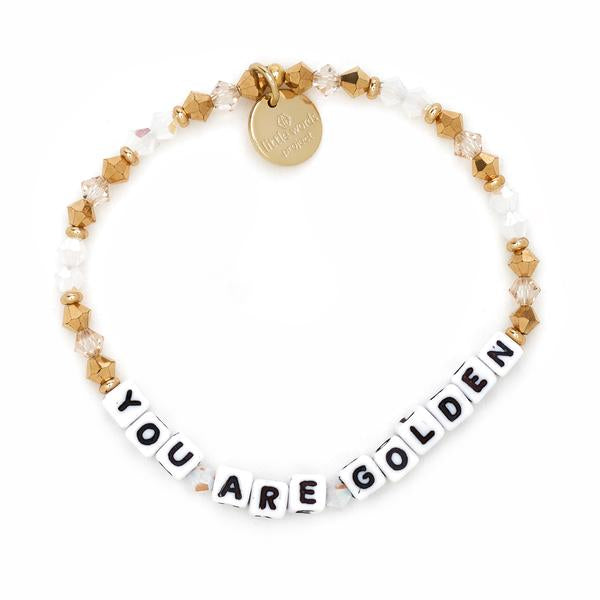 Little Words Project Hype You Are Golden Bracelet