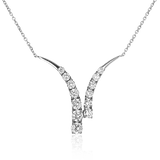 14k White Gold .51ct Diamond Necklace