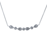 14k White Gold .17ct Diamond Necklace