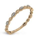 14k Rose Gold .04ct Diamond Stackable Ring