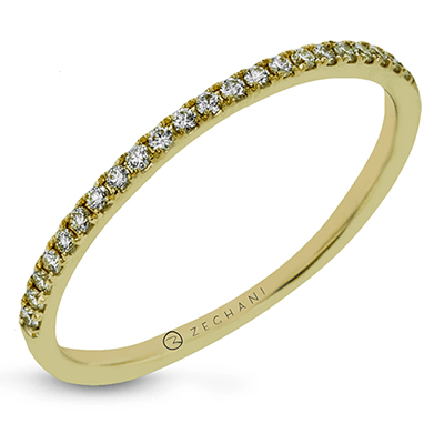 14k Yellow Gold .12ct Diamond Stackable Ring