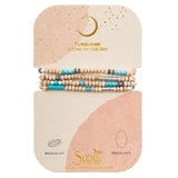 Scout Curated Wears Silver Turquoise Stone of the Sky Wood, Stone, and Metal Wrap