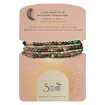Scout Curated Wears Labradorite & African Turquoise Stone Duo Wrap & Pin