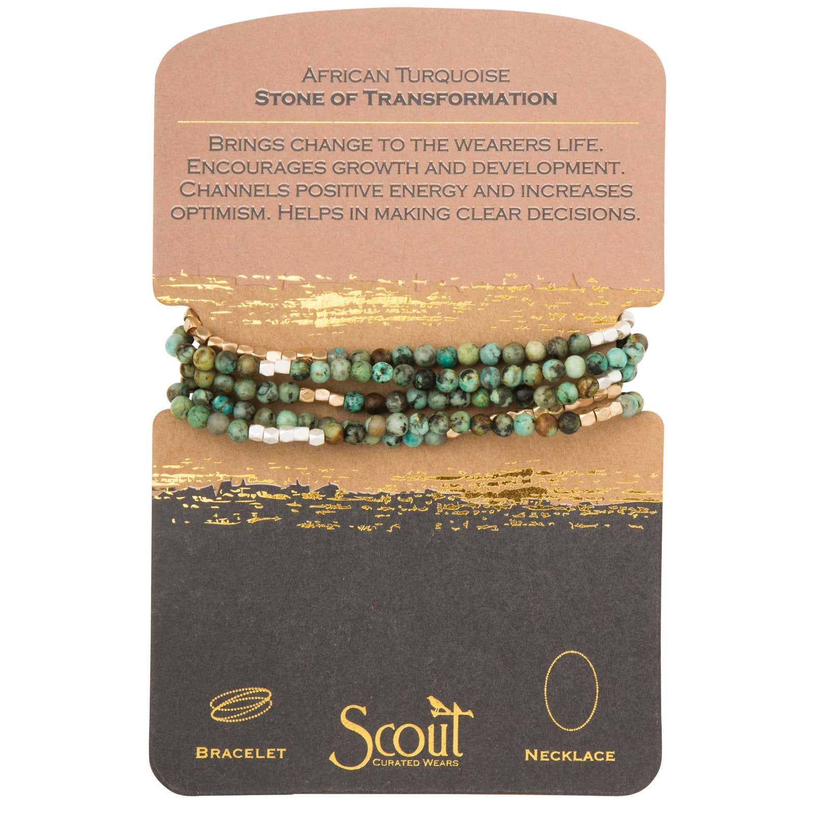Scout African Turquoise Stone of Transformation Wrap