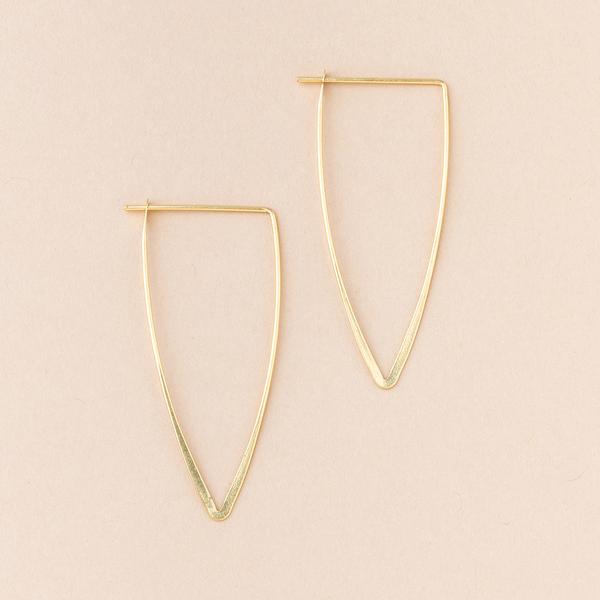 Scout Curated Wears Gold Vermeil Galaxy Triangle Refined Earrings