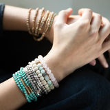 Scout Pyrite Stone Stacker Bracelet