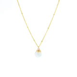 Lotus Jewelry Studio Gold White Chalcedony Trinket Necklace