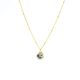 Lotus Jewelry Studio Gold Dalmation Jasper Trinket Necklace