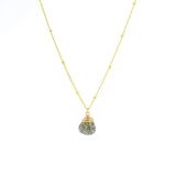 Lotus Jewelry Studio Gold Black Sunstone Trinket Necklace