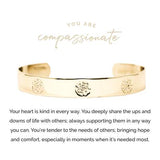 Pieces of Me Gold Compassionate Cuff