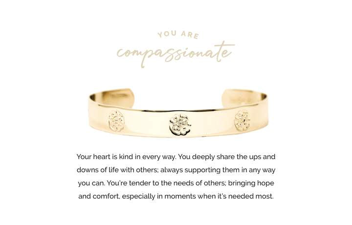 Pieces of Me Gold Compassionate Cuff
