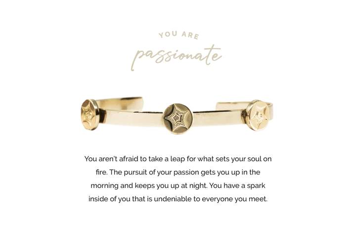 Pieces of Me Gold Passionate Skinny Stacker Cuff