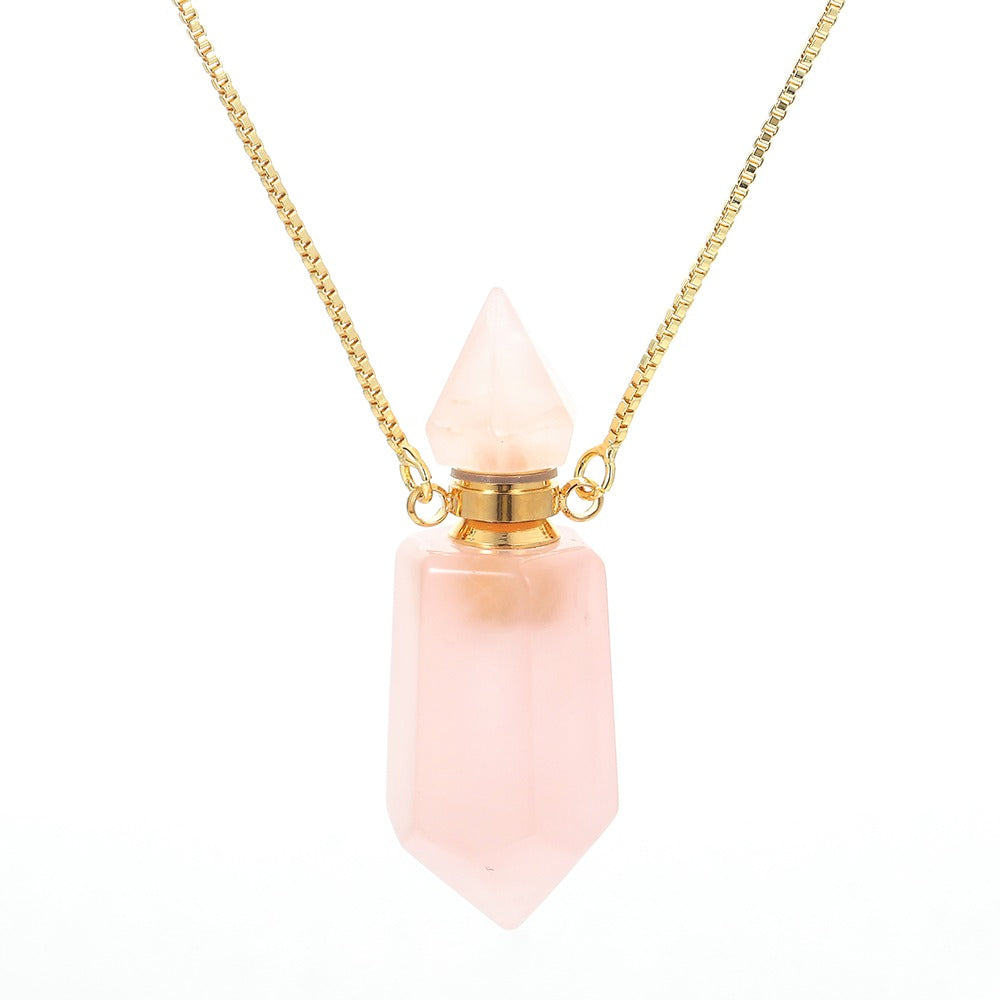 Rose Quartz Mystical Crystal Healing Necklace
