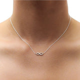 Sterling Silver 16" Infinite Love Necklace