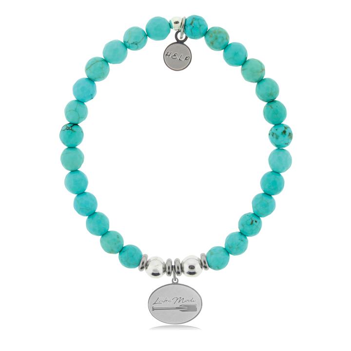 T. Jazelle Help Silver Lake Mode Turquoise Stone Bracelet