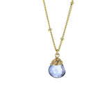 Lotus Jewelry Studio Gold Purple Mystic Topaz Trinket Necklace