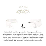 Pieces of Me Silver Athletic Cuff