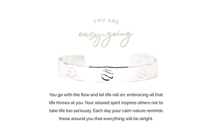 Pieces of Me Silver Easy-Going Cuff