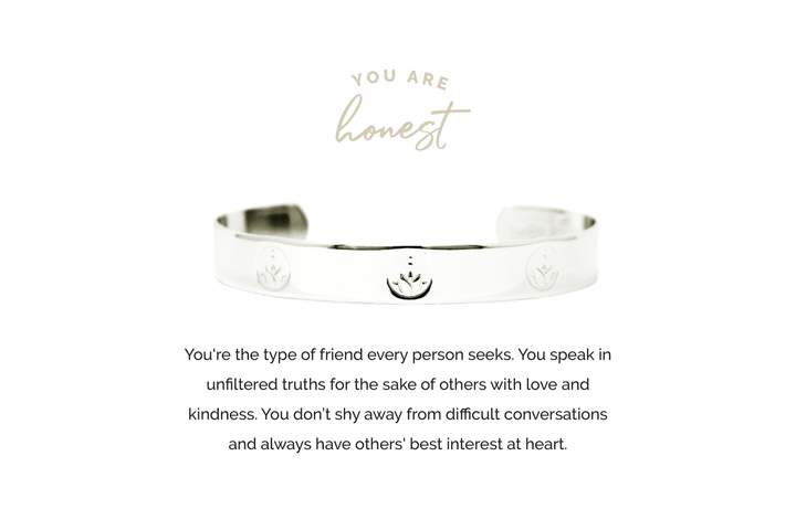 Pieces of Me Silver Honest Cuff